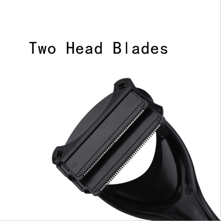 2021 2PCS New back shaver folding double head back hair remover hair scraper