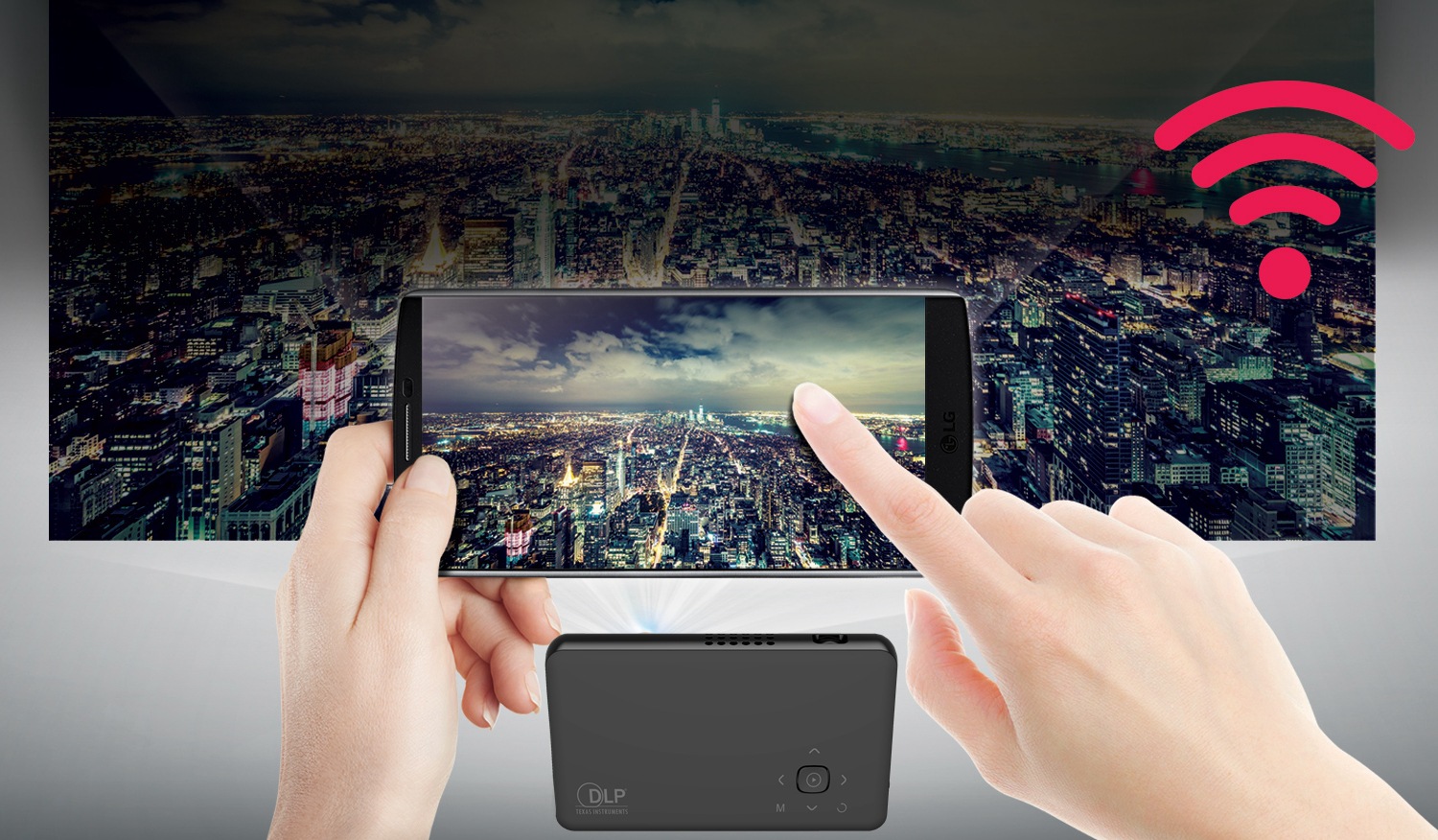 Gp1sup micro projector Android 4.4os MSTAR V56 + AMLOGIC S805 dual chip