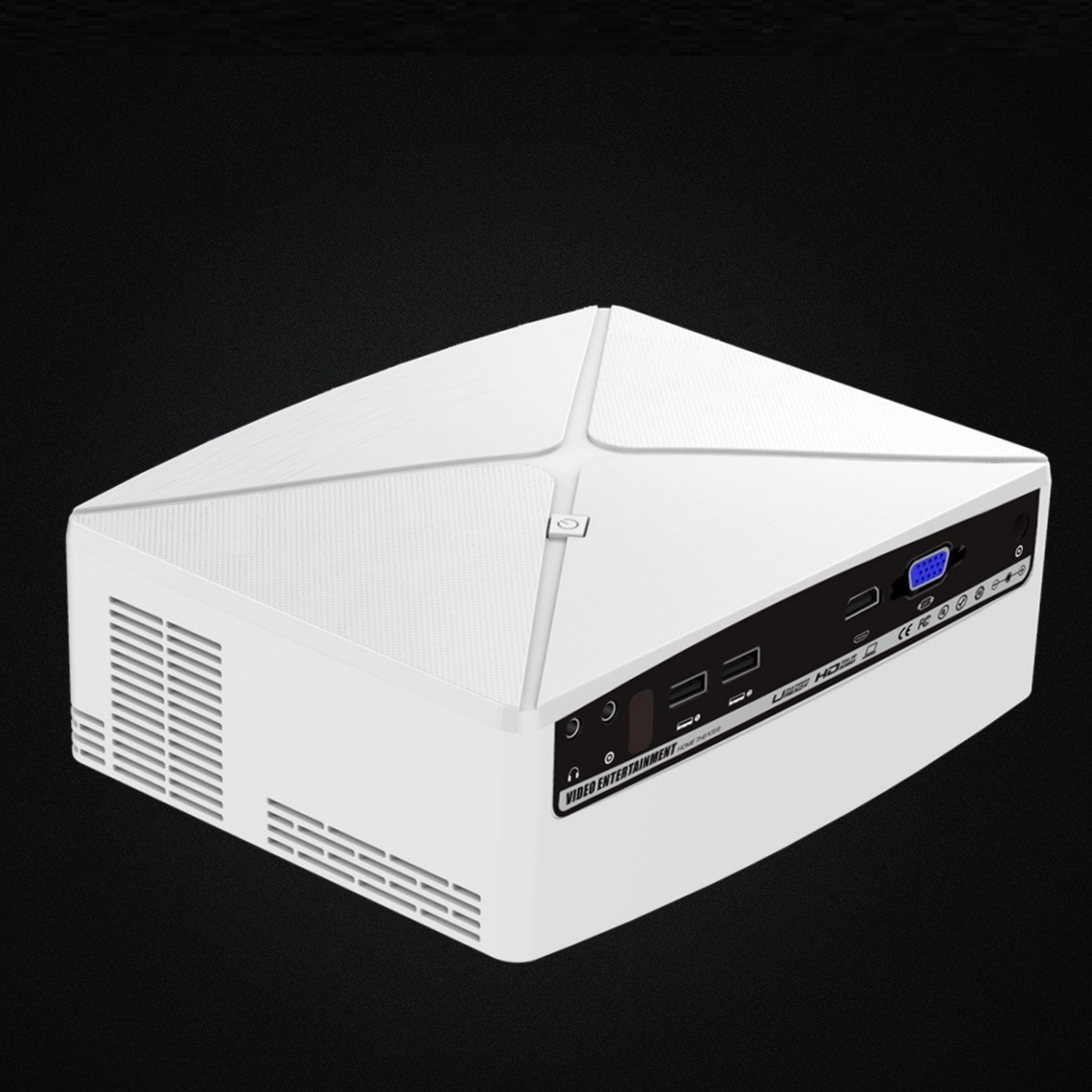 New micro projector C80 household 720p portable HD projector Mini fashion household projector