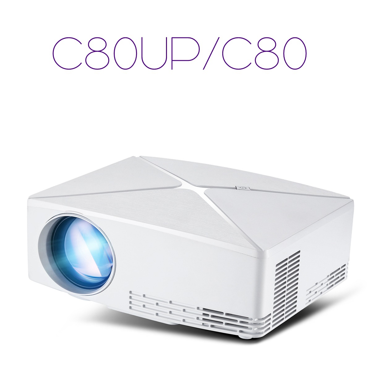New projector c80up-720p portable HD projector WiFi / Bluetooth wireless same screen