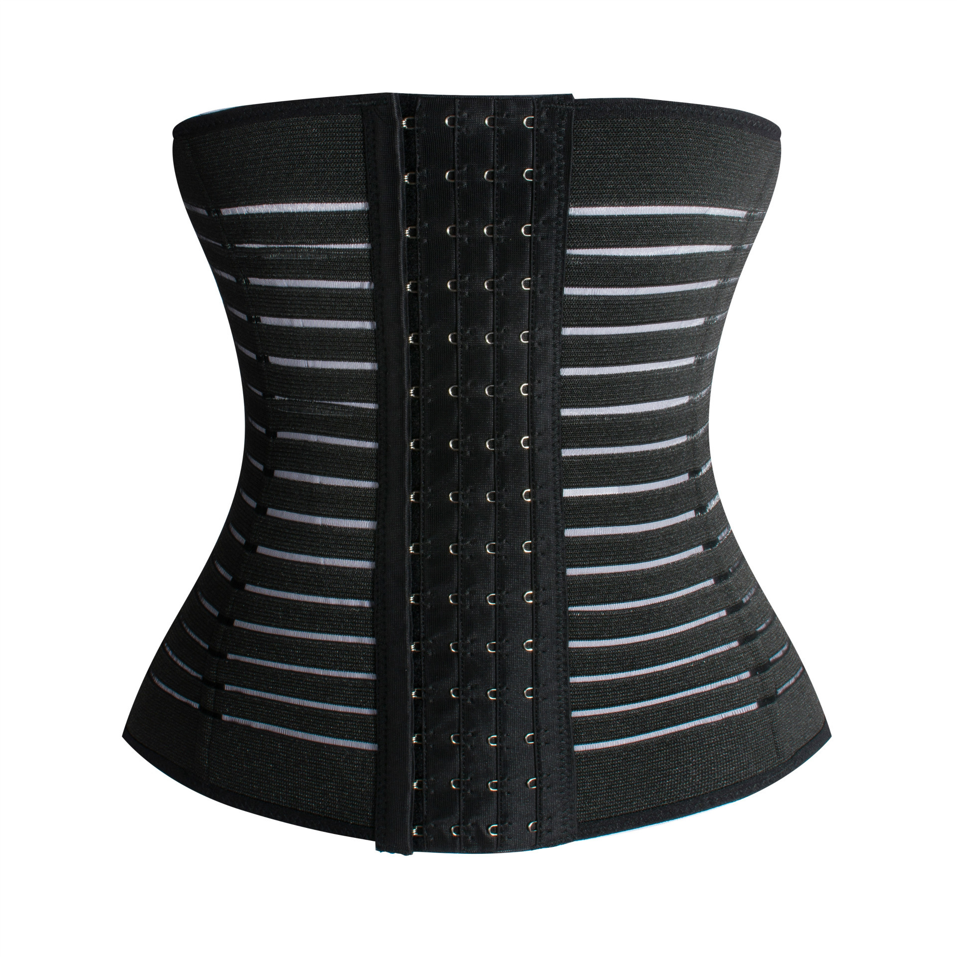 Hollow and breathable 4-row ultra-high waist 15 button non crimping steel belly belt