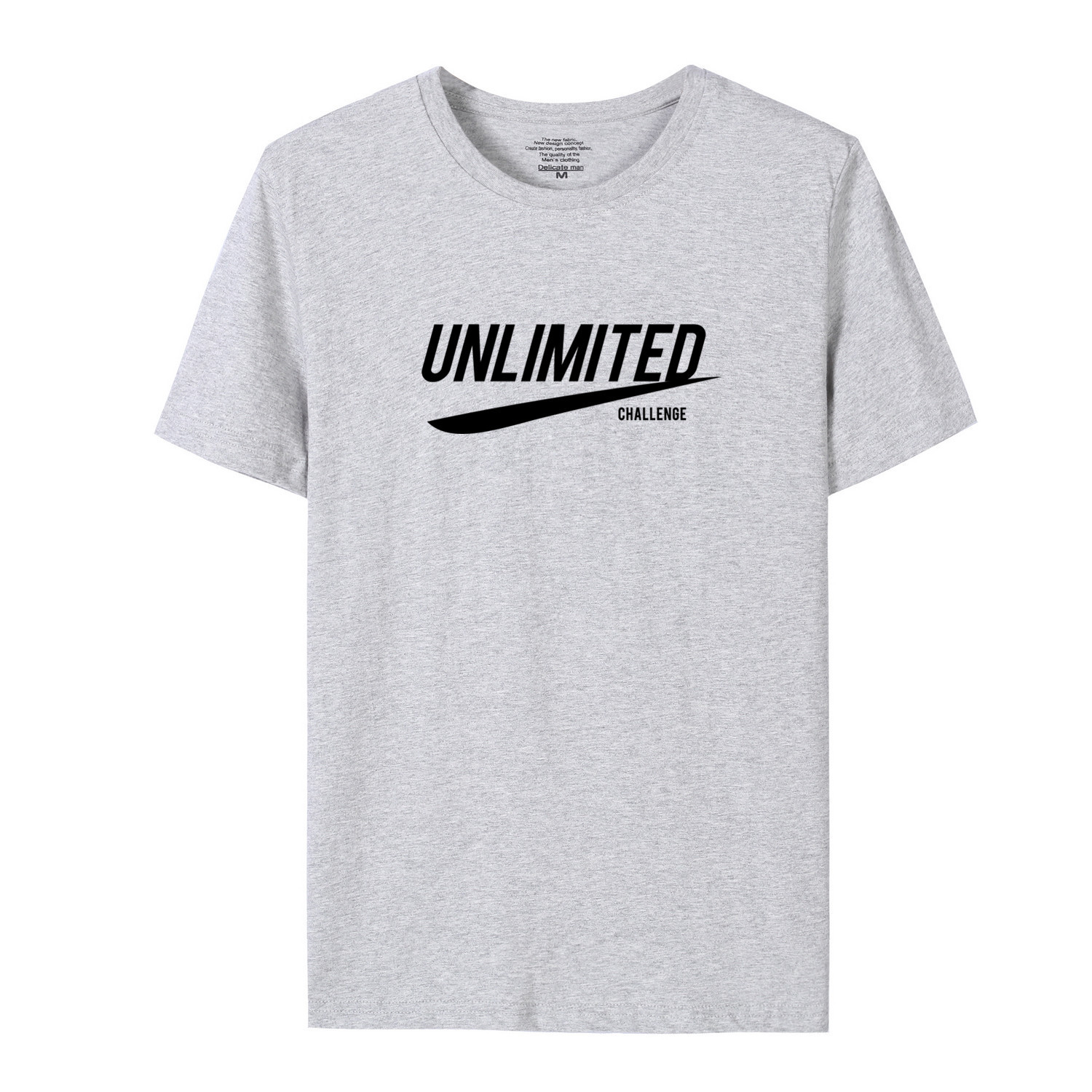 Men&apos;s T-shirt summer new 100% cotton round neck loose student couple youth half short sleeve shirt