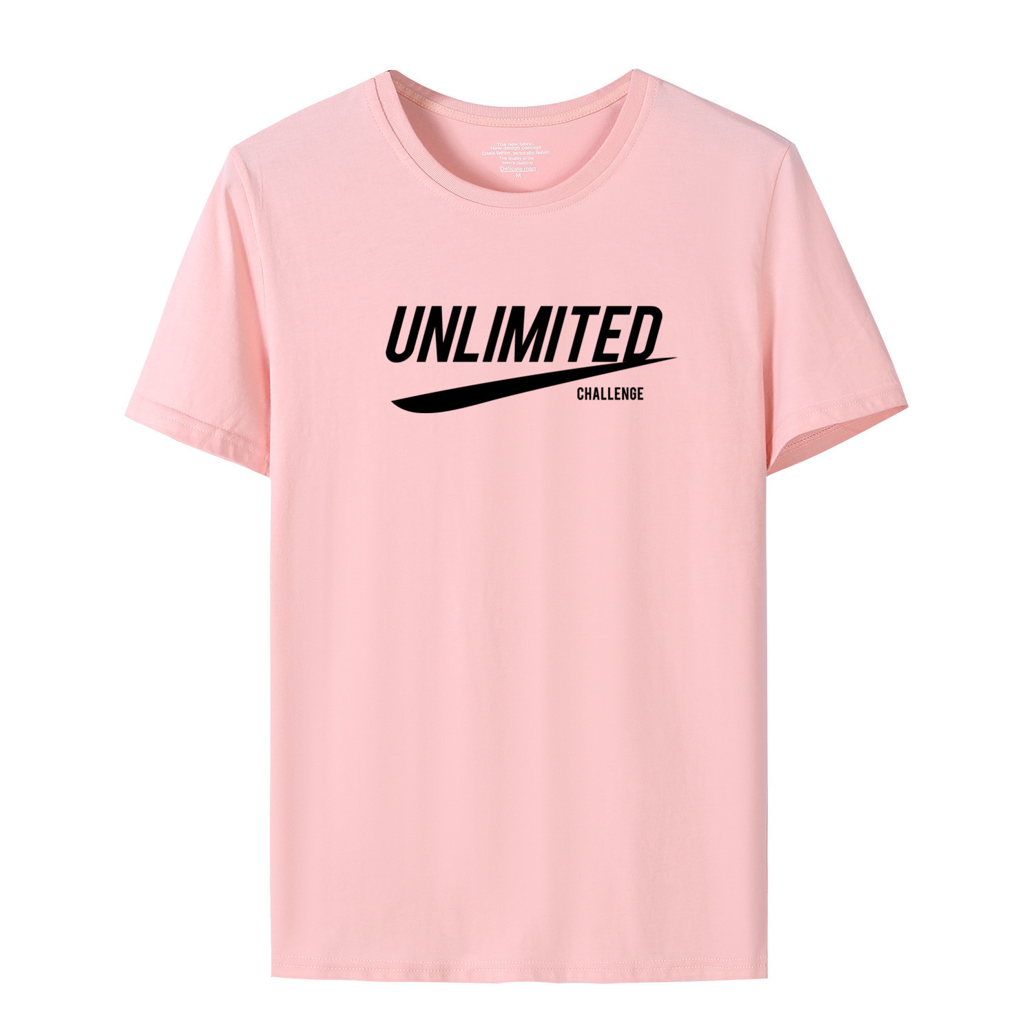 Men&apos;s T-shirt summer new 100% cotton round neck loose student couple youth half short sleeve shirt