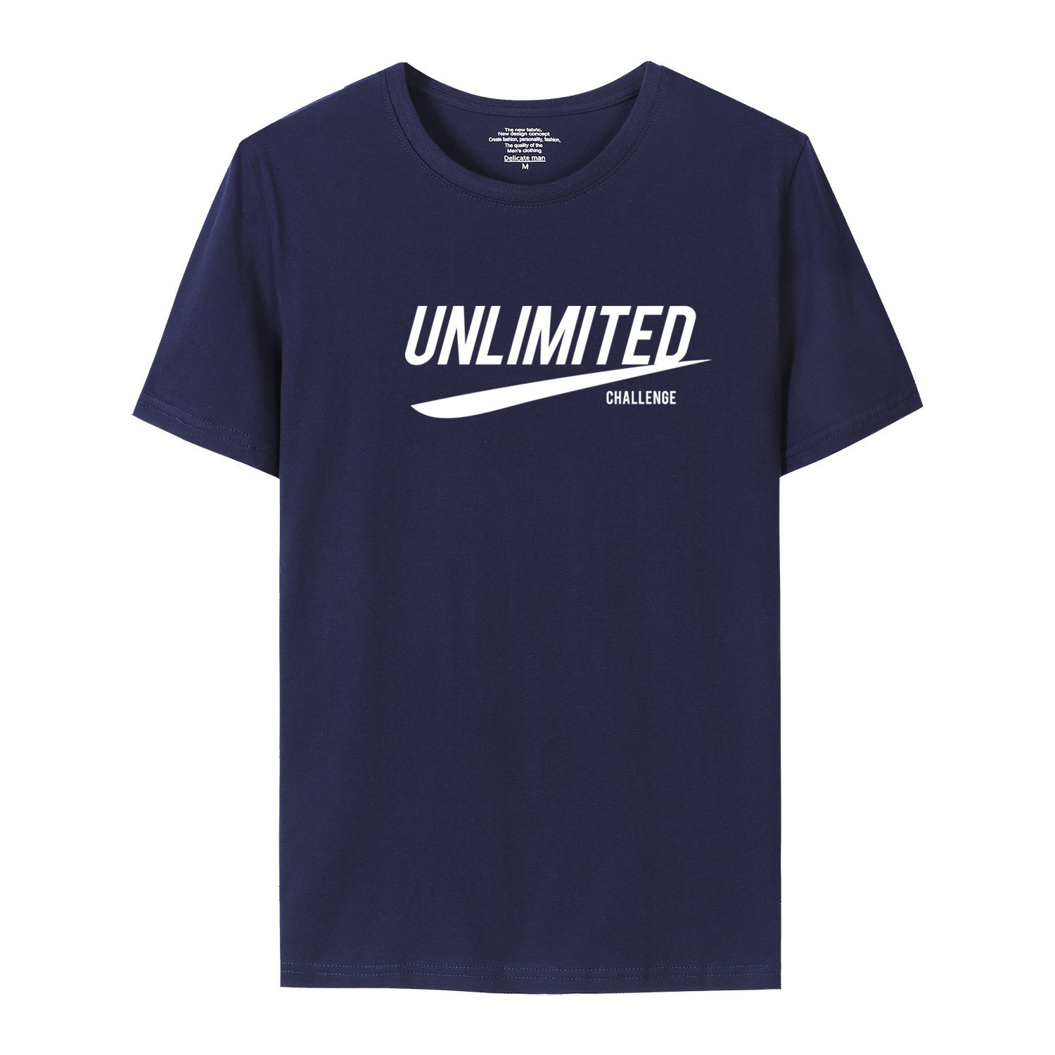 Men&apos;s T-shirt summer new 100% cotton round neck loose student couple youth half short sleeve shirt