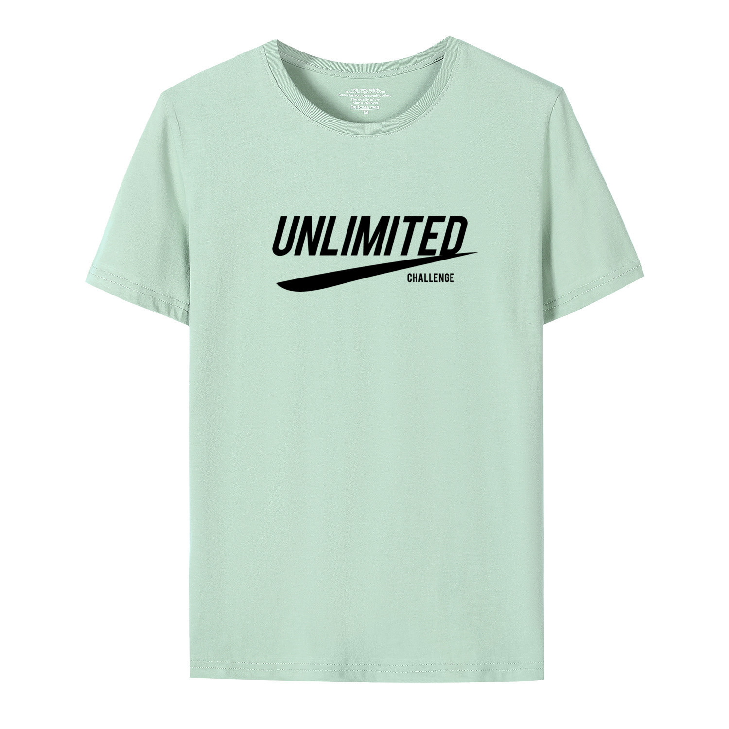 Men&apos;s T-shirt summer new 100% cotton round neck loose student couple youth half short sleeve shirt
