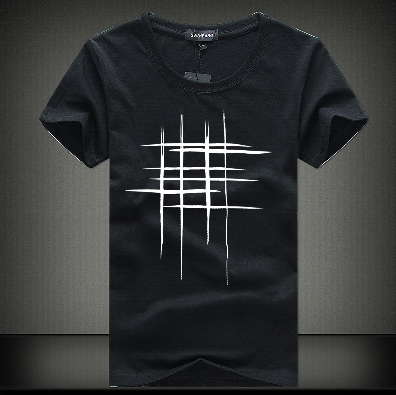 Summer men&apos;s large short sleeve T-shirt cotton half sleeve junior students&apos; loose large base shirt