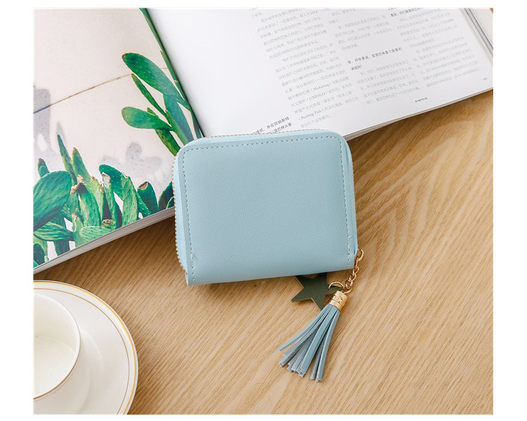 New Korean lovely pattern lady's purse women's short zipper handbag wallet change card bag