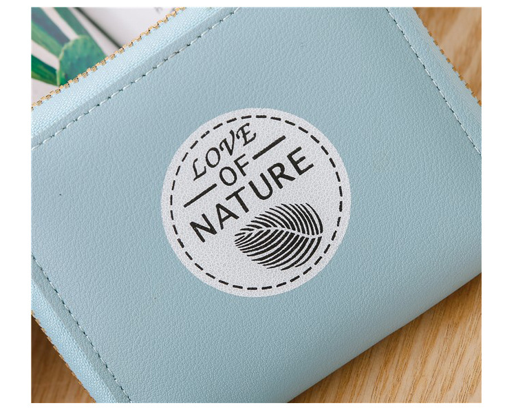 New Korean lovely pattern lady's purse women's short zipper handbag wallet change card bag