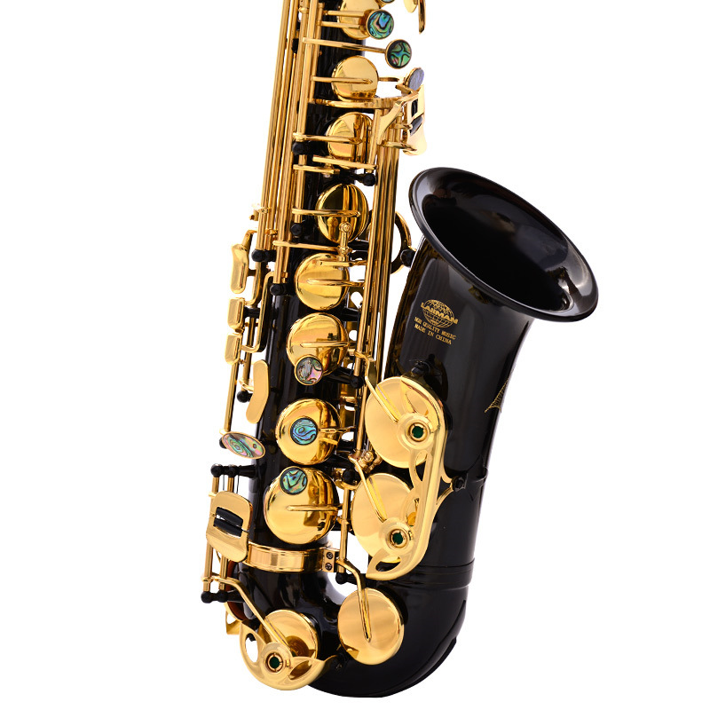 Saxophone Houli musical instrument e-flat medium tone Saxophone Pearl Black carving technology