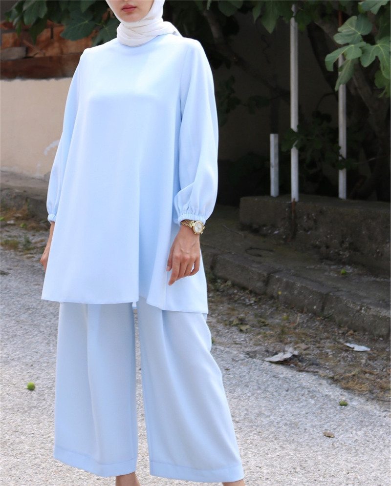 Summer wide leg pants dress Middle East Dubai suit