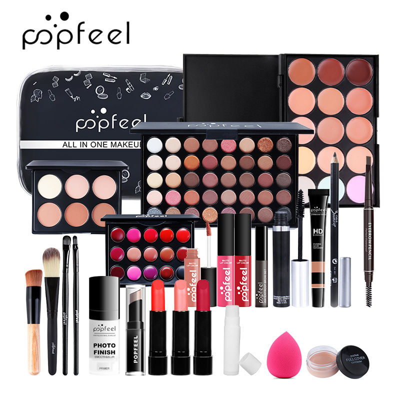 Cosmetic makeup set full set of waterproof female student party light makeup for beginners