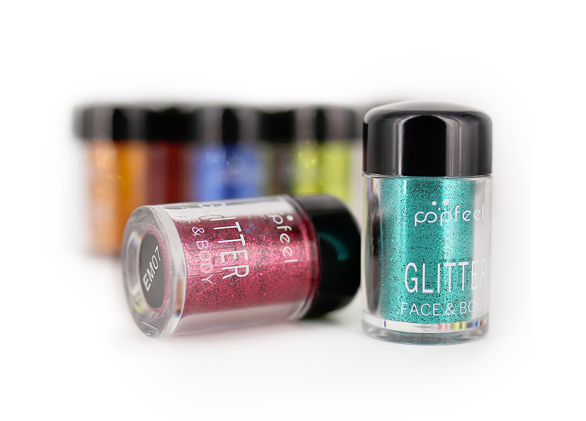 12Pcs of glittering scallion powder Set Christmas children's makeup embellishment glittering sequins