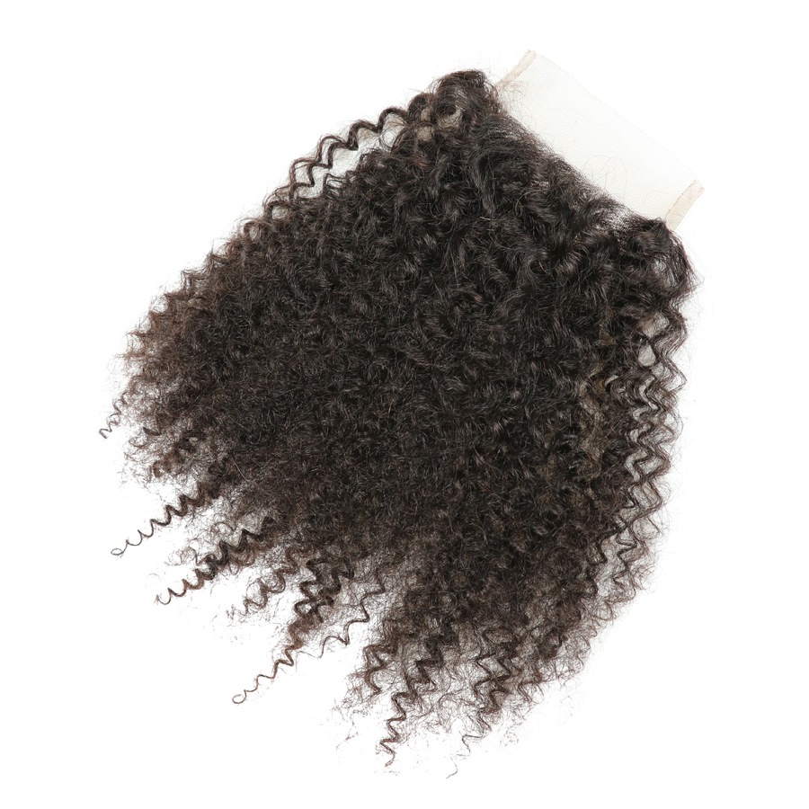 3pcs 90-100g/pc Human hair curtain hair weaves wig Afro kinky curly African small roll hair bundles
