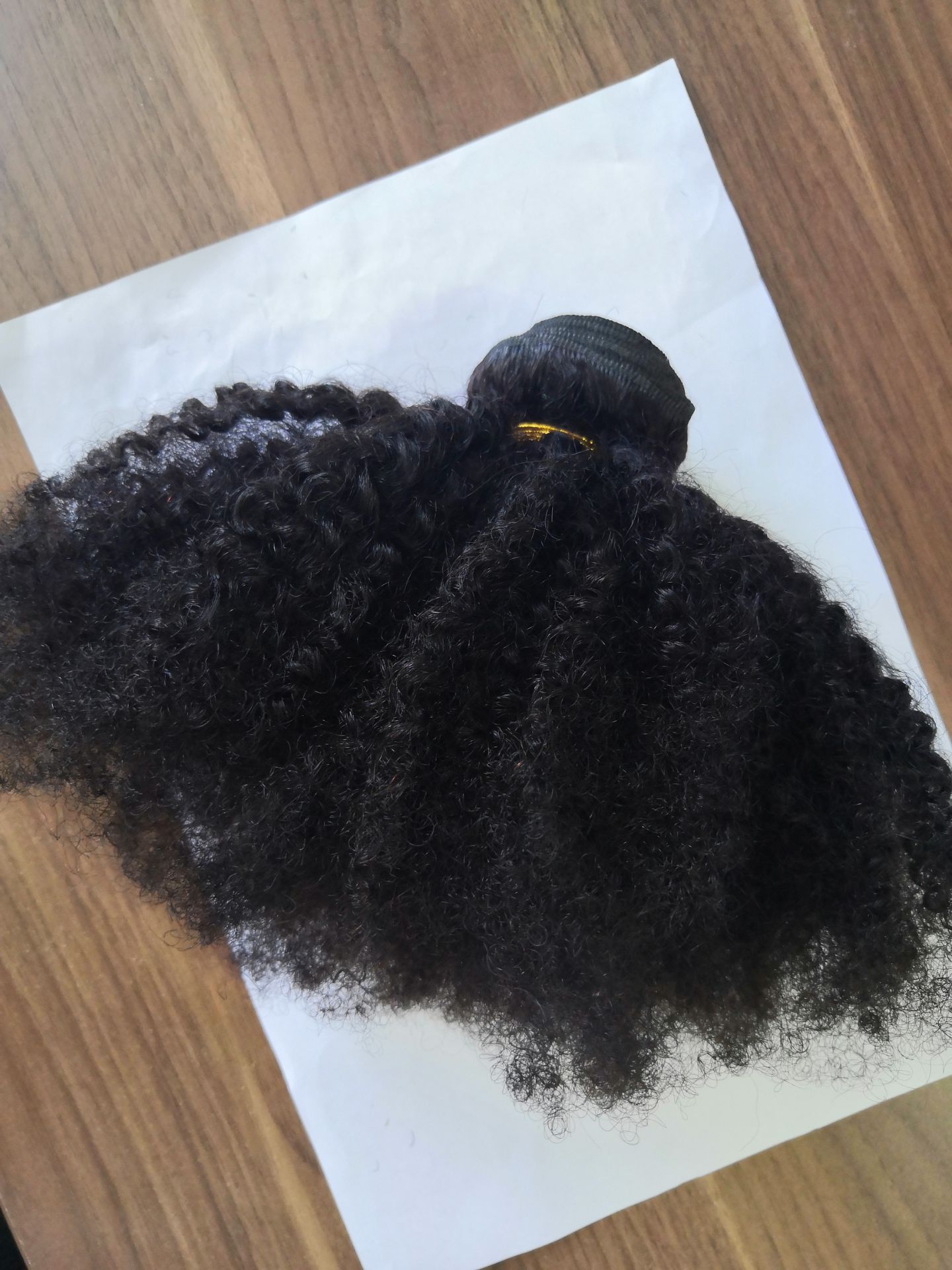 3pcs 90-100g/pc Human hair curtain hair weaves wig Afro kinky curly African small roll hair bundles