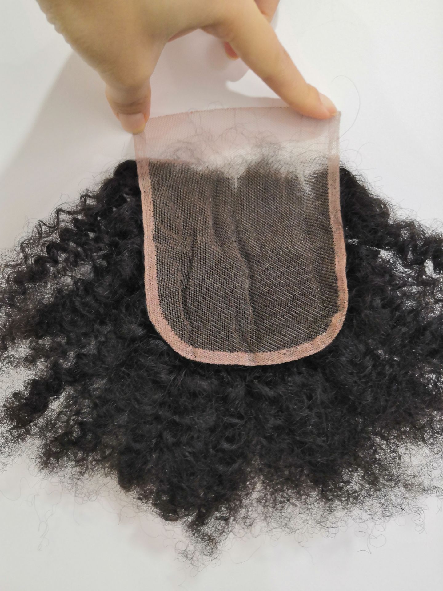 3pcs 90-100g/pc Human hair curtain hair weaves wig Afro kinky curly African small roll hair bundles