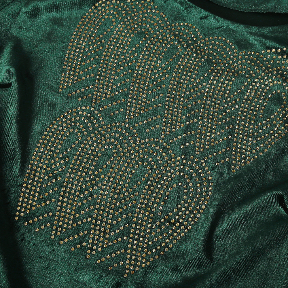 African fashion celebrities women's Flannelette front and rear hot drill # three piece # Skirt Set + headscarf