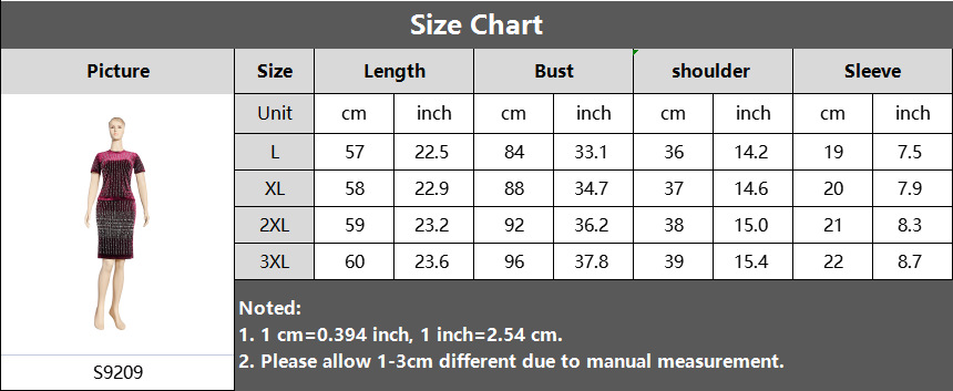Large two piece skirt suit heavy industry nail bead flannel fashion casual T-shirt + Hip Wrap Skirt African dress
