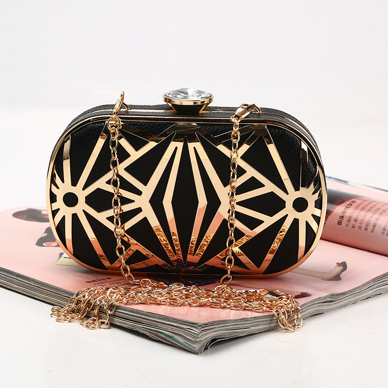 Pu evening bag Rhinestone Handbag Clutch bags Cosmetics Lipstick change banquet bag
