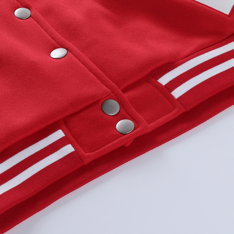 2022 Color blocking printing leather sleeve Baseball Jacket short coat women's  coat