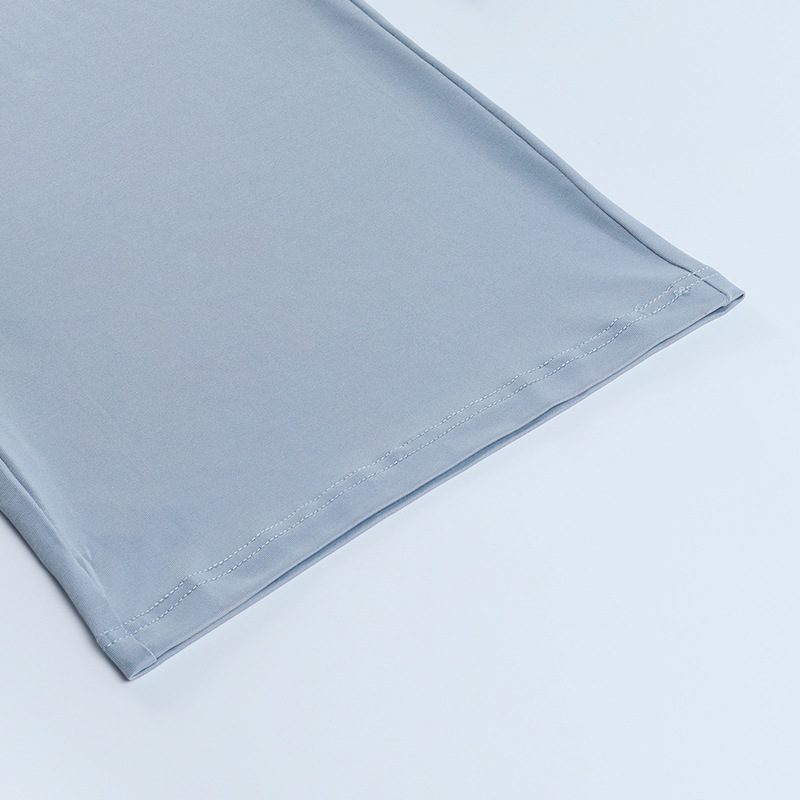 Ls21290 Leisure home sports suit women 2022 fashion temperament commuter wide leg pants long sleeve suit