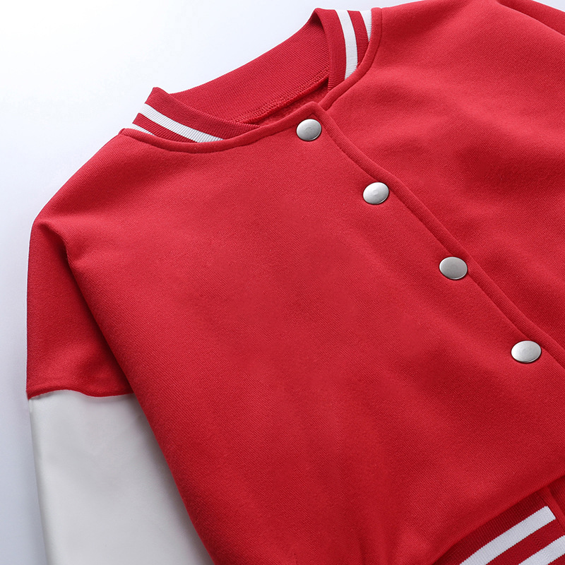 2022 Autumn winter new women's single breasted slim fit jacket Pu splicing long sleeve Baseball Jacket Women's jacket