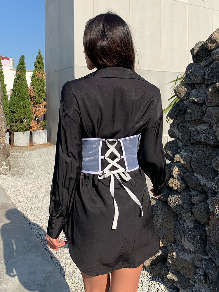 Chain chest support waist girdle women 2022 new style temperament commuter slim fit strap waist seal corsets