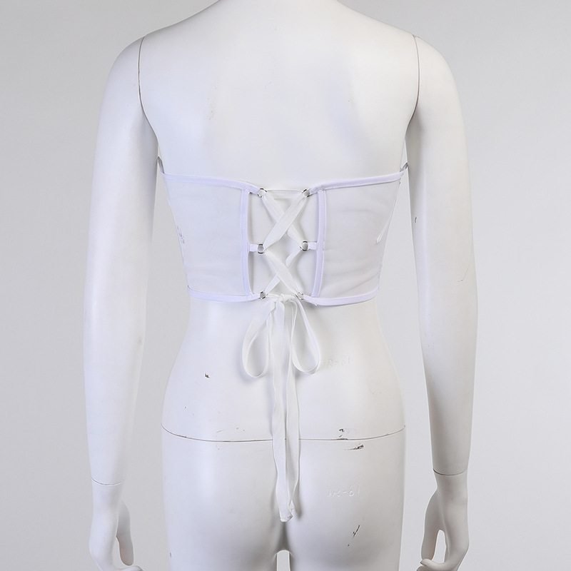 Chain chest support waist girdle women 2022 new style temperament commuter slim fit strap waist seal corsets