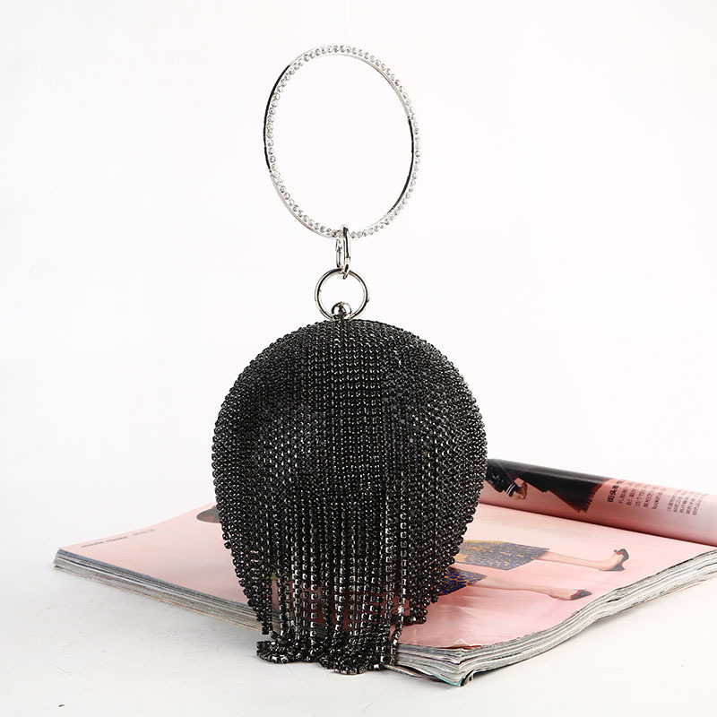 Ball Dinner Bag Rhinestone evening dress bag banquet bag lady bag tassel with bracelet party banquet bag clutch bag