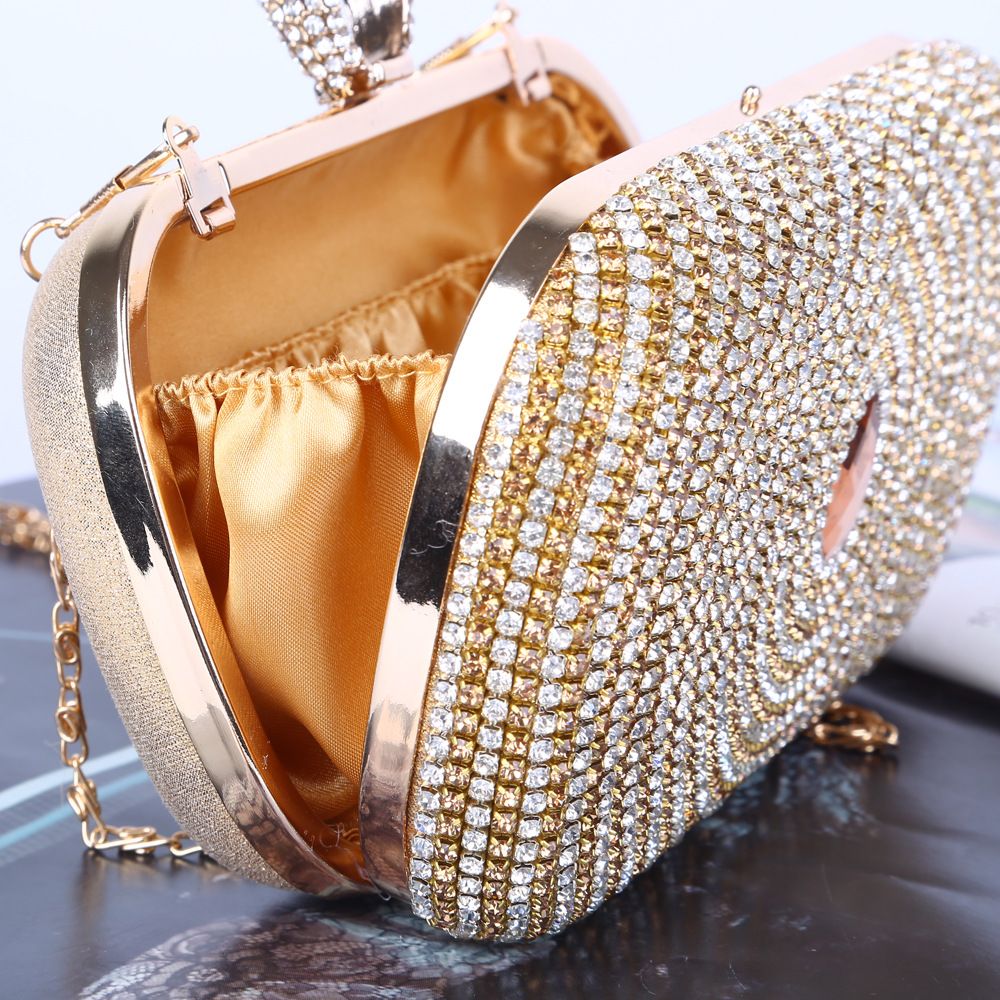 Crystal Dinner Bag quality diamond studded phoenix eye evening dress bag Bridal Bridesmaid bag