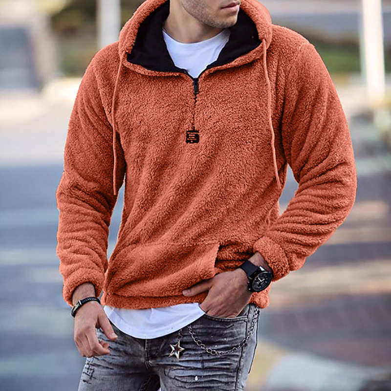 2022 multicolor sweater men's loose fashion coat men's spring European and American stand collar sweater hoody