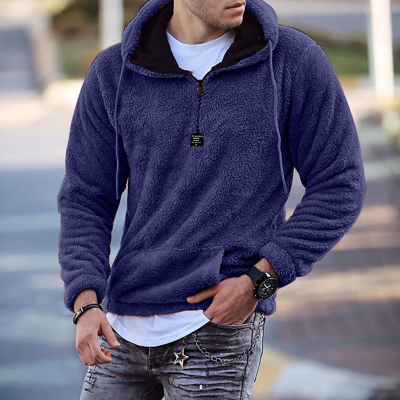 2022 multicolor sweater men's loose fashion coat men's spring European and American stand collar sweater hoody