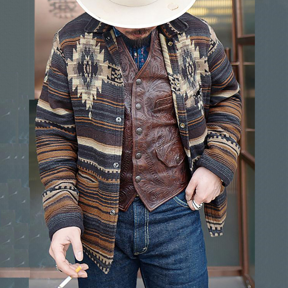 2022 Man's new pattern casual fashion coat