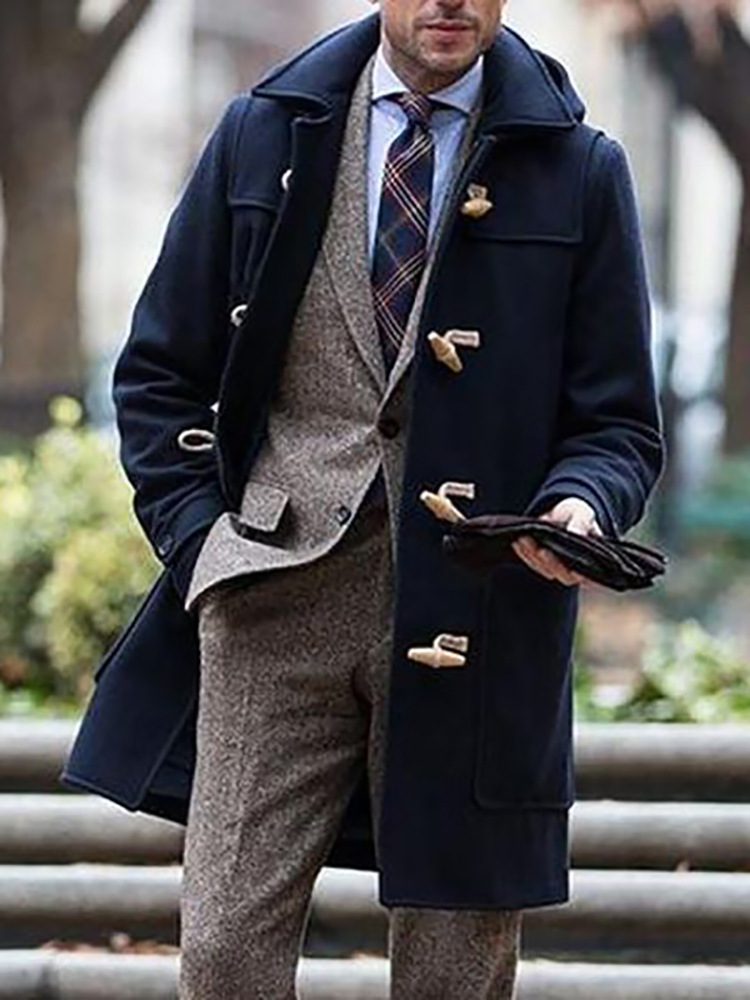 European and American foreign trade cross-border popular men's wear new retro leisure men's coat