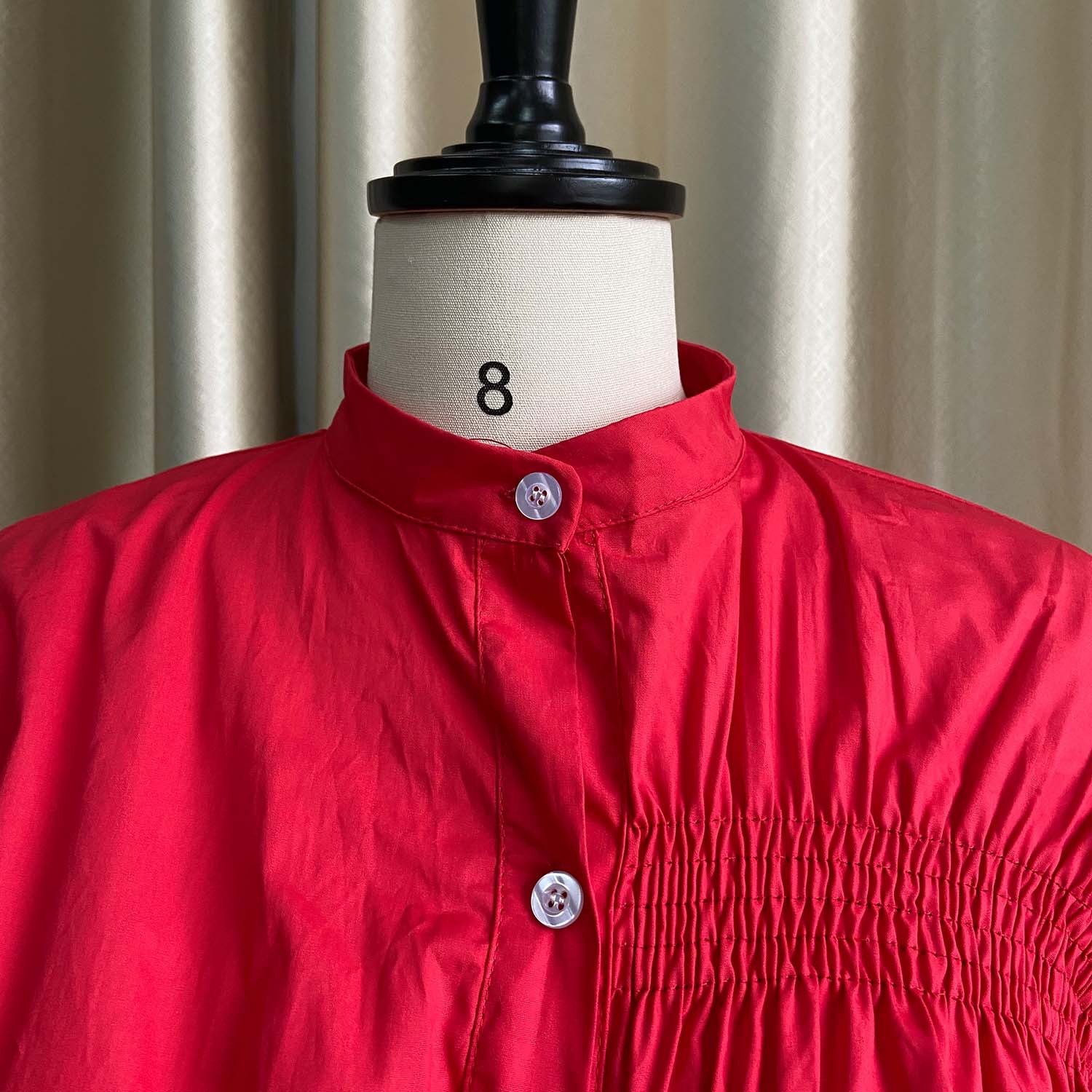 Autumn European and American women's independent station Amazon sexy cotton pleated loose large dress