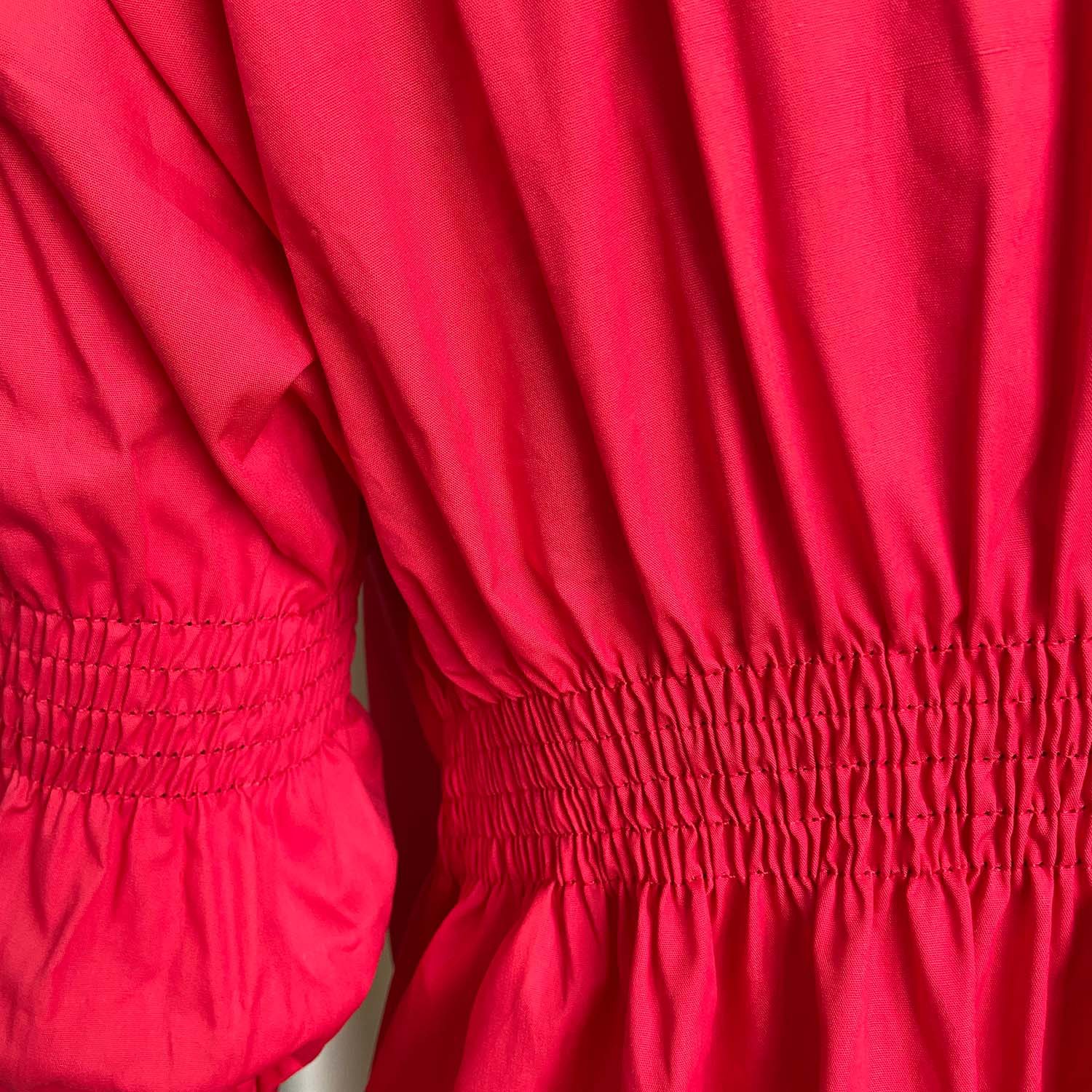 Autumn European and American women's independent station Amazon sexy cotton pleated loose large dress