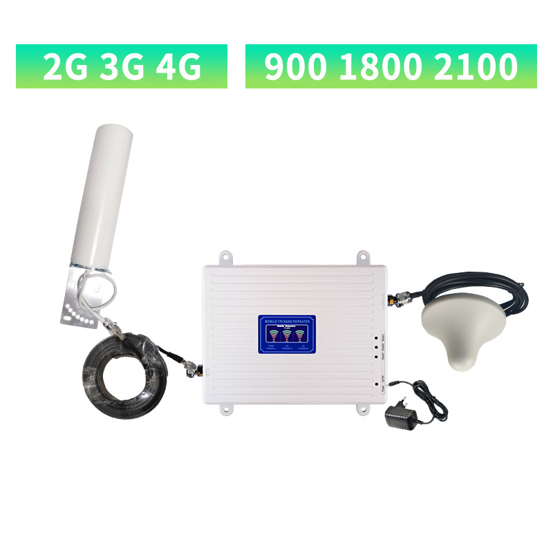 2g3g4g Tri band mobile phone signal amplifier extender cellphone signal enhancement receiving repeater