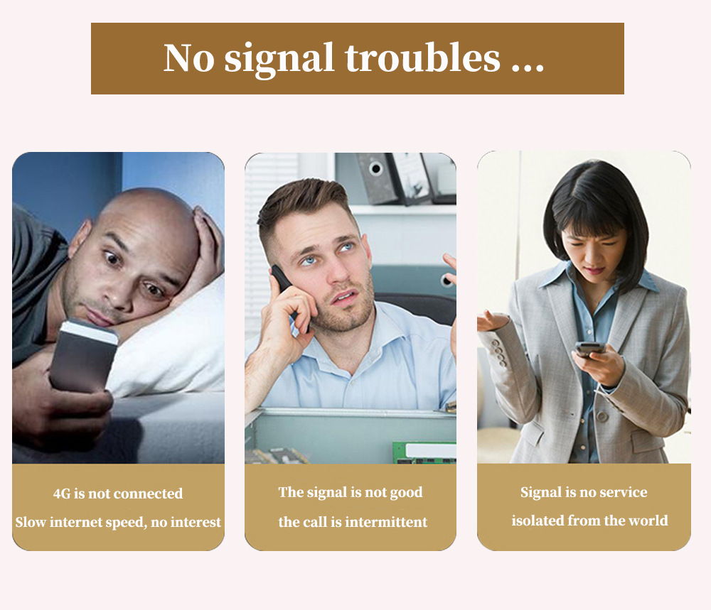 2G3G4G Tri band mobile phone signal amplifier repeater mobile phone signal intensifier extender