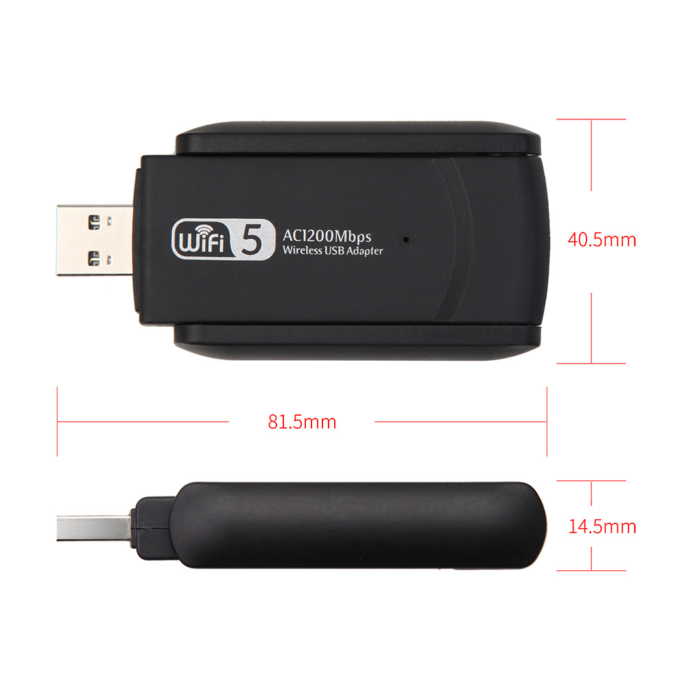 1200m wireless network card wireless WiFi receiver usb3 0 dual antenna Gigabit dual band wireless network card