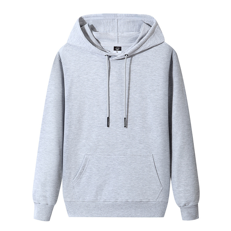 New autumn Hoodie men's fashion brand casual men's solid color Hoodie Hoodie large size coat thin coat hoody