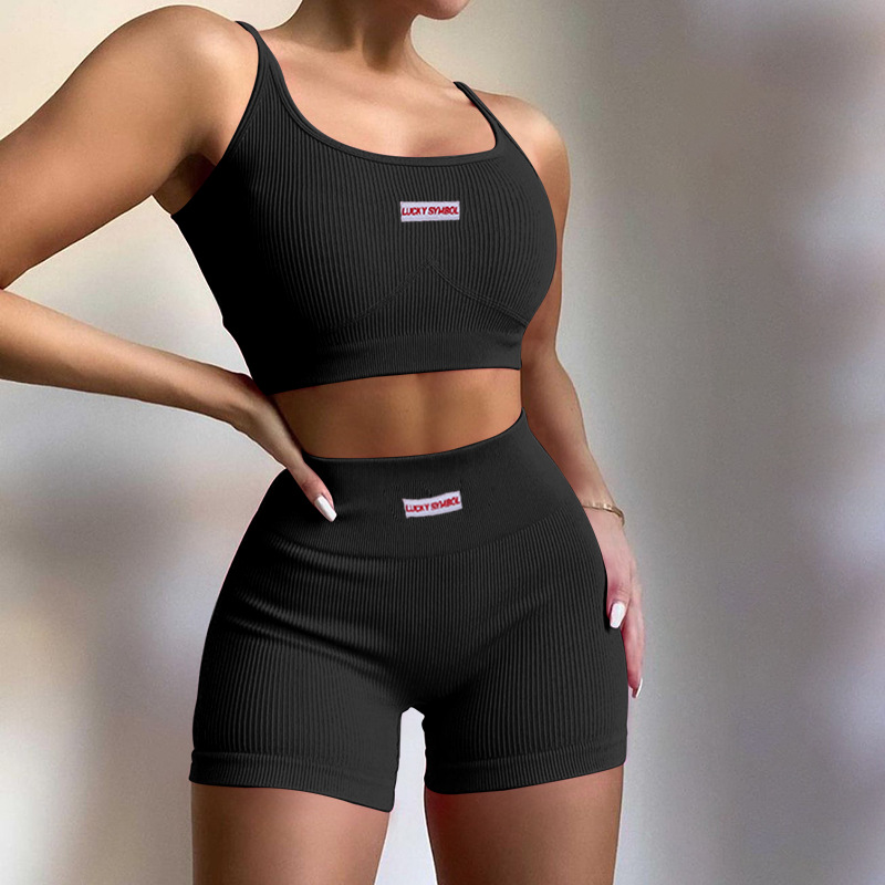 Jy21008pf Chest and hip split suspender Shorts Set female 2022 European and American fashion cross-border slim suit