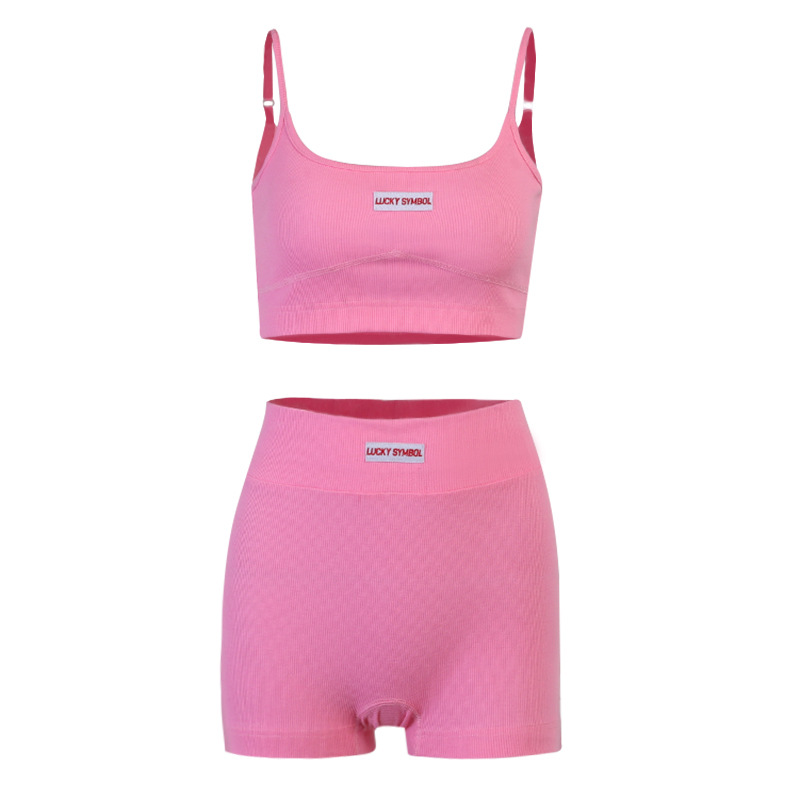 Jy21008pf Chest and hip split suspender Shorts Set female 2022 European and American fashion cross-border slim suit