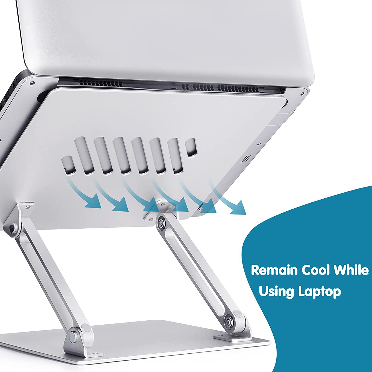 New Laptop Stand Aluminum Alloy Portable Lifting Base Folding Adjustable Cooling Desktop Bracket