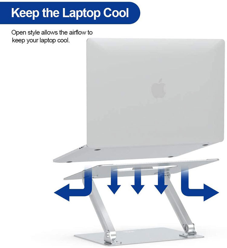Aluminum Alloy Laptop Stand Office Convenient Folding Cooling Adjustable Lazy Height Lifting Base