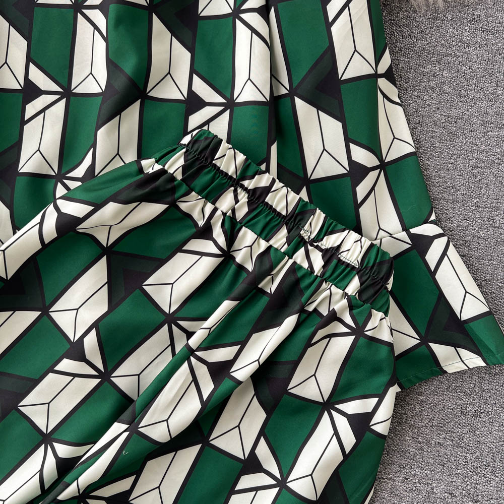 Fashion ladies temperament suit female lapel single-breasted flared long-sleeved shirt + high-waisted wide-leg trousers two-piece set