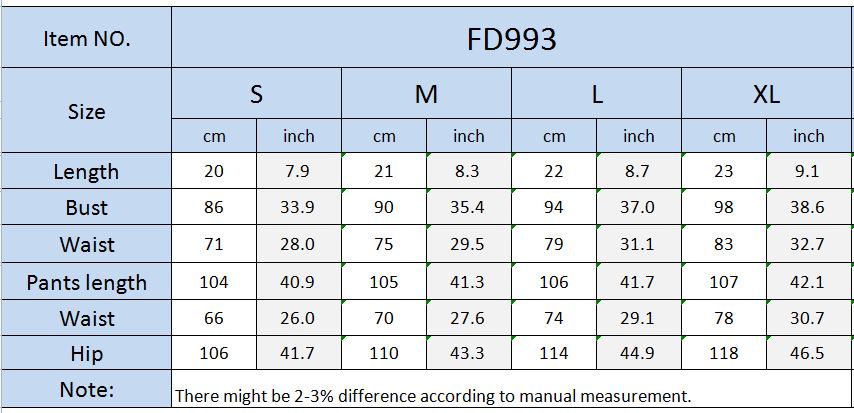 FD993 Women's 2022 autumn new one-shoulder short-sleeved top printed trousers two-piece suit