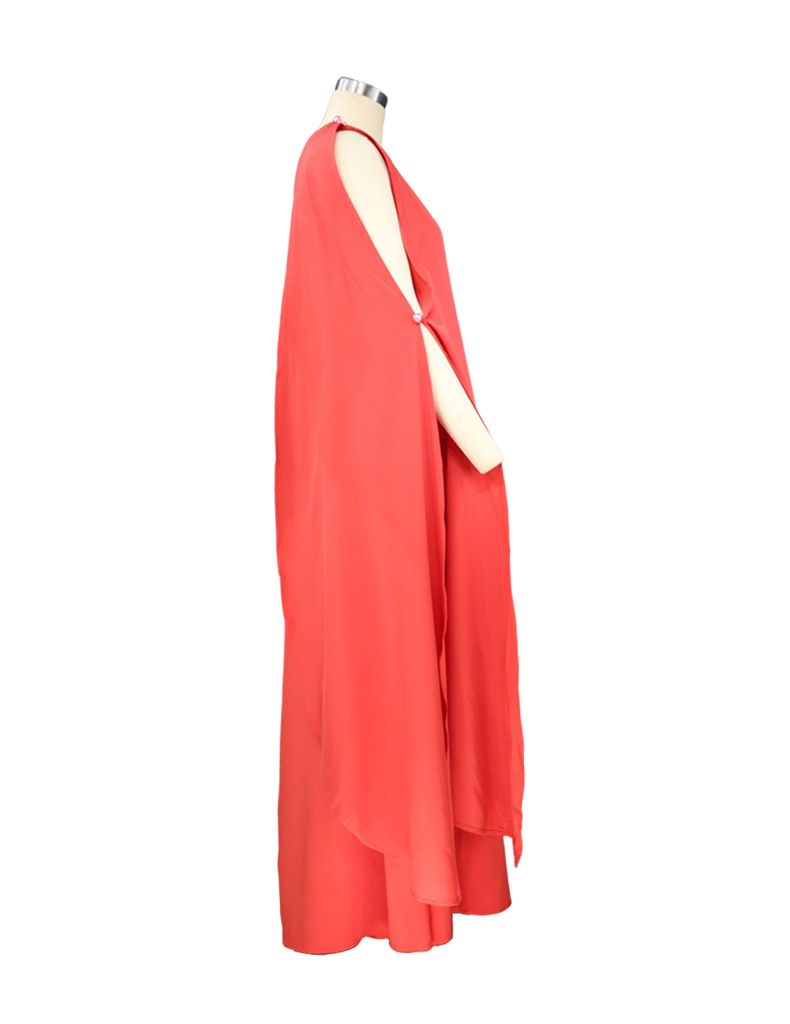 FD960 2022 summer new cross-border women's clothing temperament fashion solid color loose one-shoulder long dress