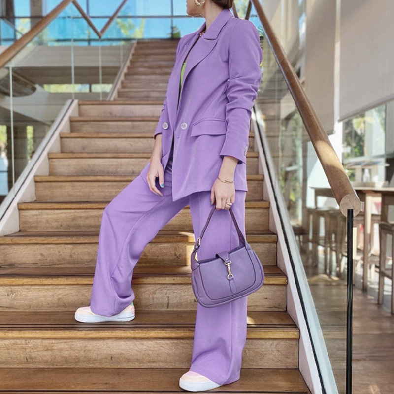 FD475 Women's clothing 2022 autumn new fashion long-sleeved small suit straight trousers suit