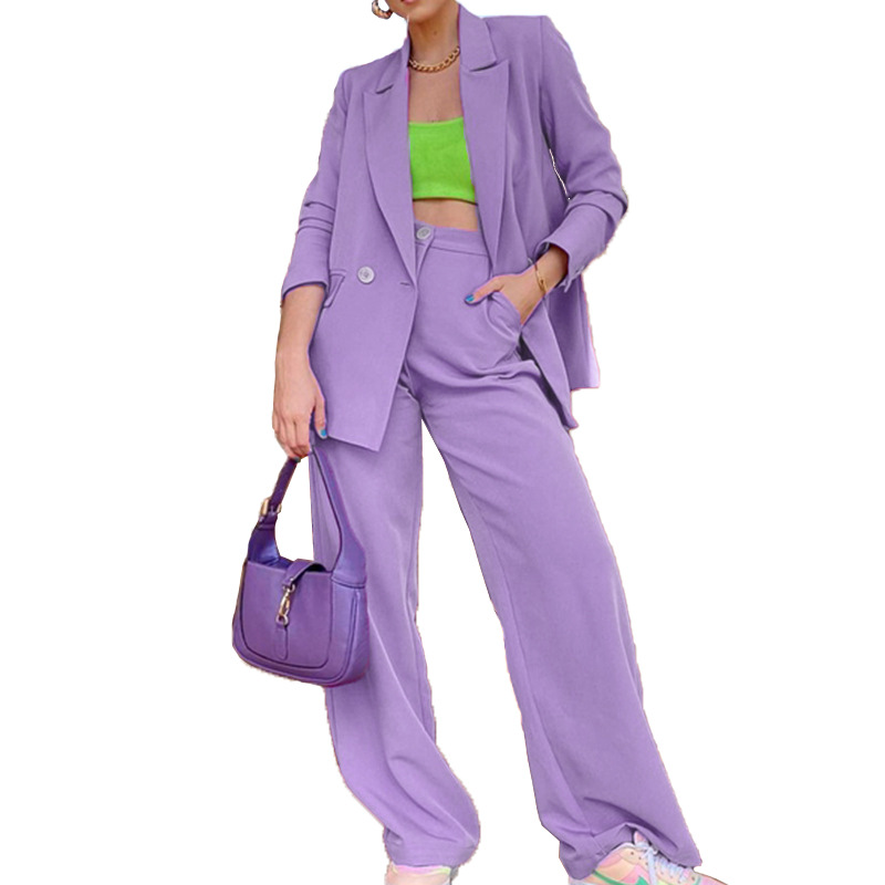 FD475 Women's clothing 2022 autumn new fashion long-sleeved small suit straight trousers suit