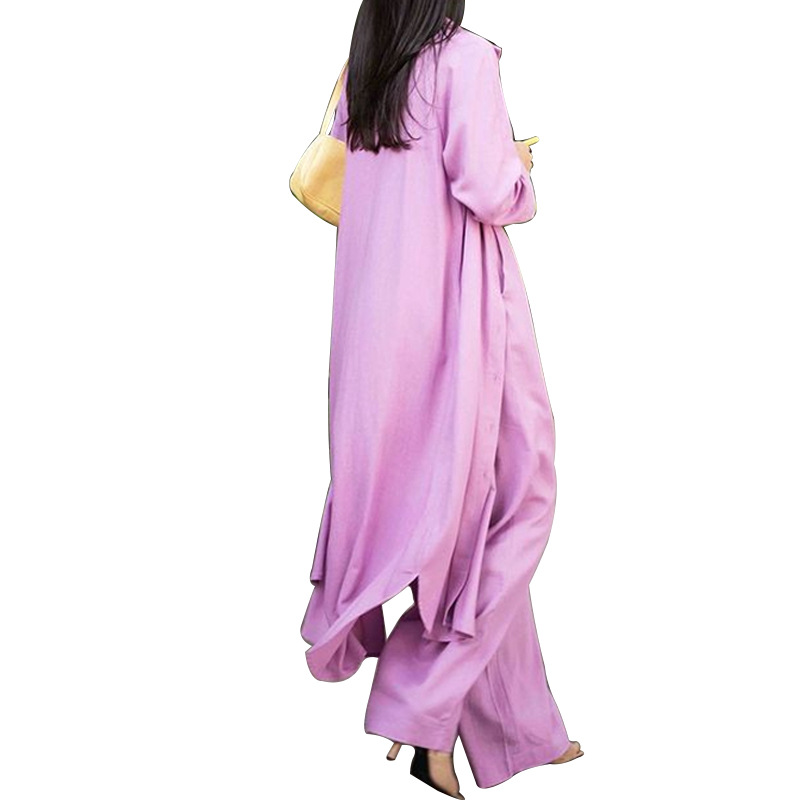 FD445 2022 Spring and Autumn Casual Windbreaker Jacket Tops Wide Leg Pants Women's Three-piece Suit