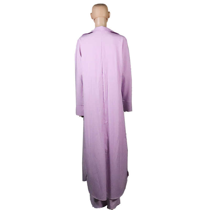 FD445 2022 Spring and Autumn Casual Windbreaker Jacket Tops Wide Leg Pants Women's Three-piece Suit